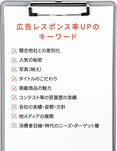 広告レスポンス率UPのキーワード